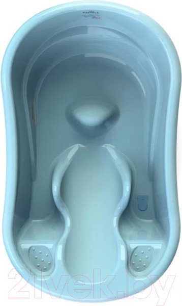 Изображение товара Ванночка детская Kidwick Лайнер / KW230206 (с термометром, голубой/темно-голубой)