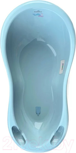 Изображение товара Ванночка детская Kidwick Шатл / KW220206 (с термометром, голубой/темно-голубой)