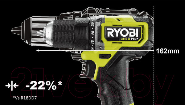 Изображение товара Аккумуляторная дрель-шуруповерт Ryobi HP RDD18C-0 ONE + / 5133004979