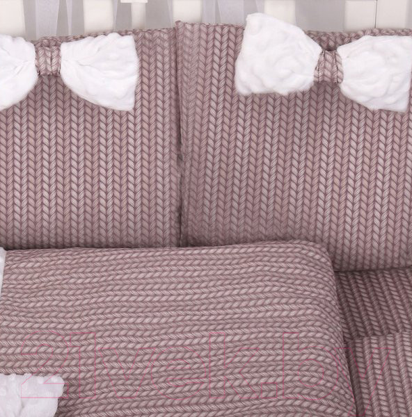 Изображение товара Бортик в кроватку Amarobaby Exclusive Original Collectio Косичка (12 подушек)