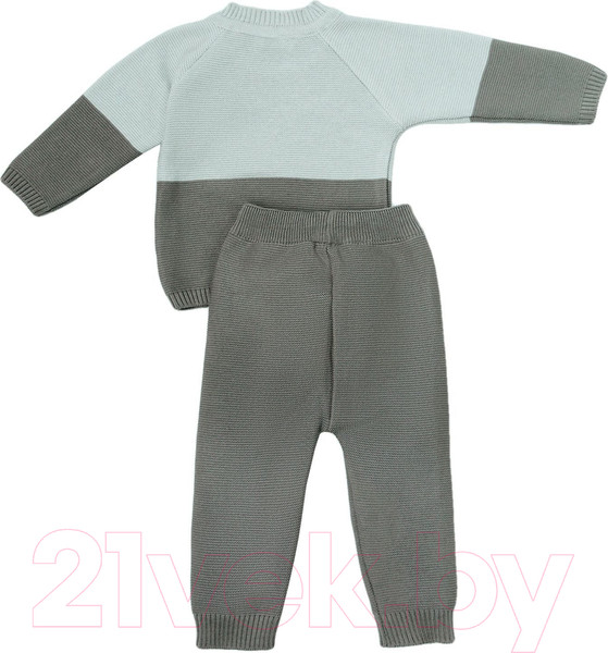 Изображение товара Костюм для малышей Amarobaby Pure Love Double / AB-OD21-PLD11/20-74 (серый, р. 74)
