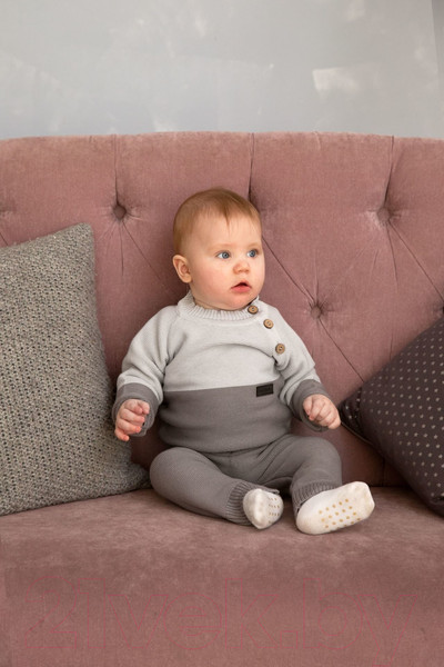 Изображение товара Костюм для малышей Amarobaby Pure Love Double / AB-OD21-PLD11/20-74 (серый, р. 74)