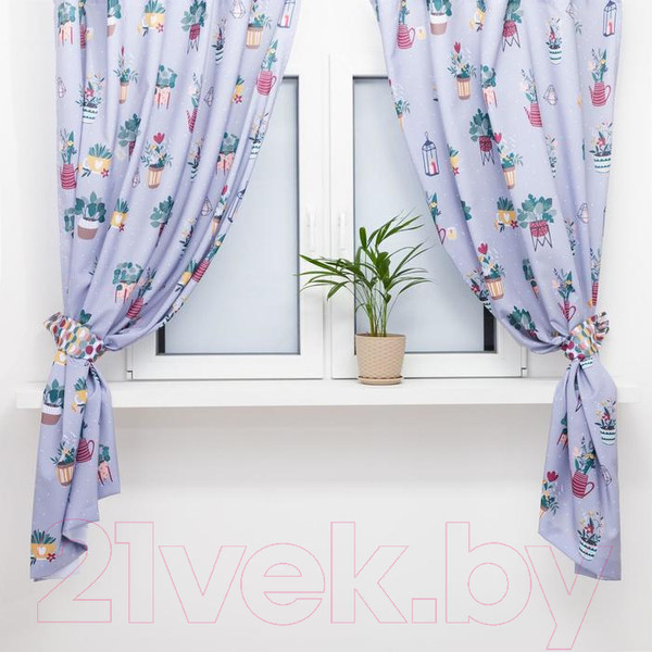 Изображение товара Комплект штор Этель Hygge 5513587 (145x180, 2шт, с подхватами)