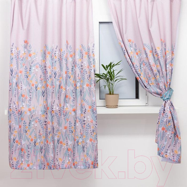 Изображение товара Комплект штор Этель Meow 5513588 (145x180, 2шт, с подхватами)