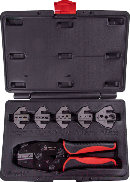Изображение товара Инструмент обжимной Мастак Для обжима изолированных наконечников / 106-40007C (7 предметов)