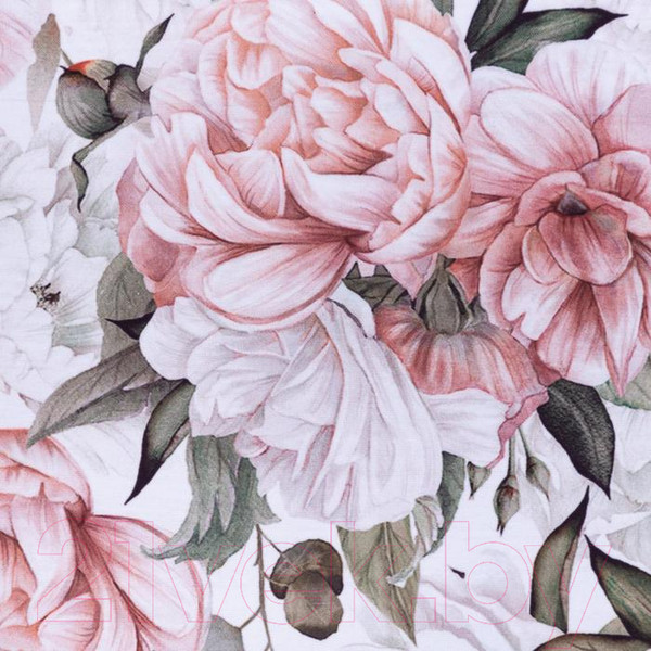 Изображение товара Комплект штор Этель Пионы 5513585 (145x180, 2шт, с подхватами)