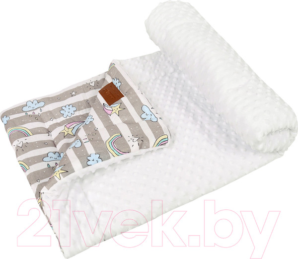 Изображение товара Плед для малышей Amarobaby Растем вместе Радуга / AMARO-62RV-R