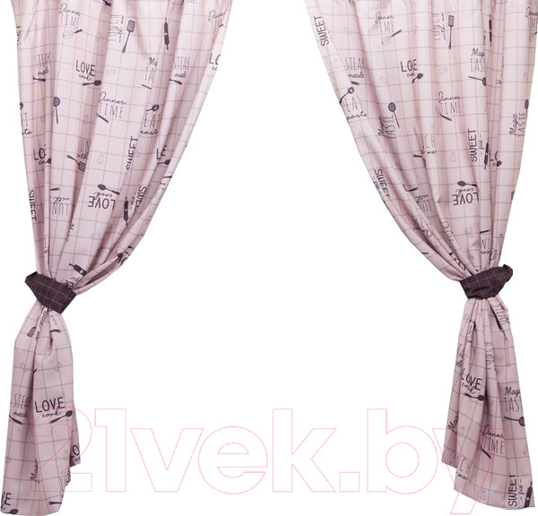 Изображение товара Комплект штор Этель HomeMade 5513586 (145x180, 2шт, с подхватами)