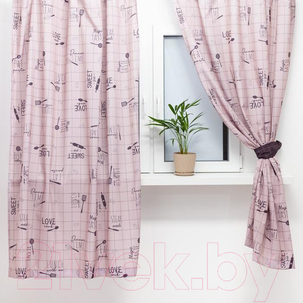 Изображение товара Комплект штор Этель HomeMade 5513586 (145x180, 2шт, с подхватами)