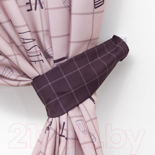 Изображение товара Комплект штор Этель HomeMade 5513586 (145x180, 2шт, с подхватами)