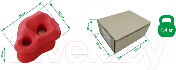 Изображение товара Набор зацепов для скалодрома Romana DOP22 6.14.00