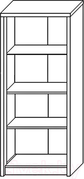 Изображение товара Шкаф с витриной Мебель-КМК 2Д Монако 0673.5 (графит/дуб полярный)