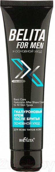 Изображение товара Крем после бритья Belita For Men Основной уход Гиалуроновый для всех типов кожи (100мл)
