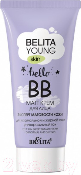 Изображение товара BB-крем Belita Young Skin matt Эксперт матовости кожи д/норм и жирной кожи (30мл)