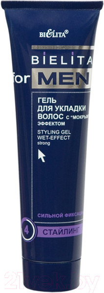 Изображение товара Гель для укладки волос Belita Men с мокрым эффектом (100мл)