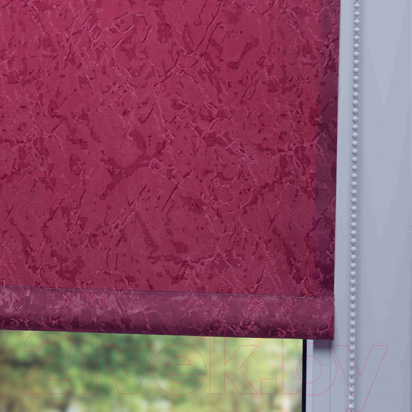 Изображение товара Рулонная штора Lm Decor Жаккард LM 66-31 85x160 (бордовый)