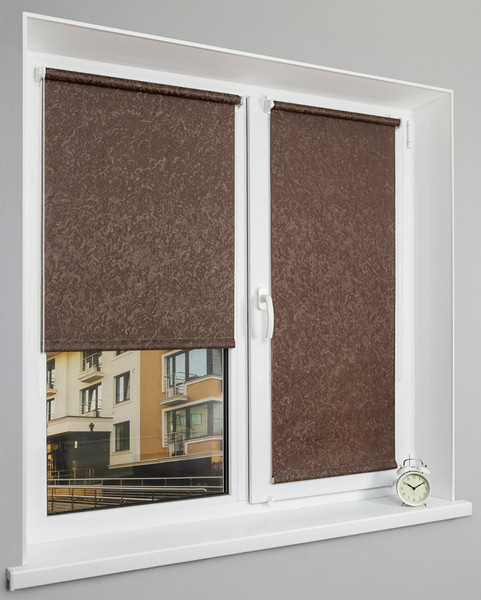 Изображение товара Рулонная штора Lm Decor Жаккард LM 66-28 100x160 (коричневый)