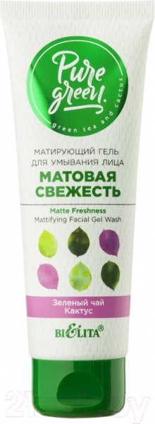 Изображение товара Гель для умывания Belita Pure Green Матовая свежесть (75мл)