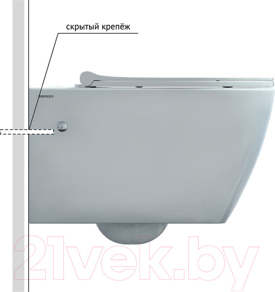 Изображение товара Унитаз подвесной с инсталляцией Berges Novum / 043216