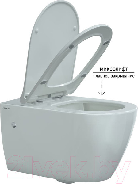 Изображение товара Унитаз подвесной с инсталляцией Berges Novum / 043216