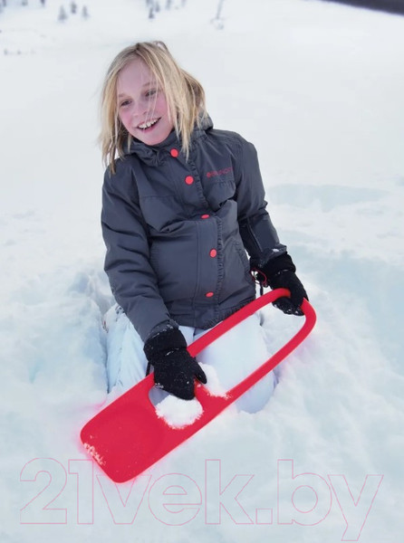 Изображение товара Лопата игрушечная Quut Scoppi для песка и снега с ситом / 172321 (вишнево-красный/сладко-розовый)