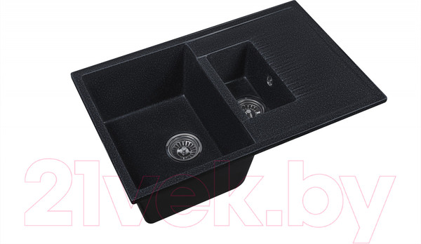 Изображение товара Мойка кухонная БелЭворс Forma L (черный, без сифона)