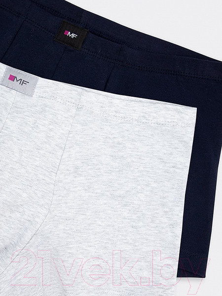 Изображение товара Комплект мужских трусов Mark Formelle 411122-2 (р-р 102-112, серый меланж 4306А/темно-синий)