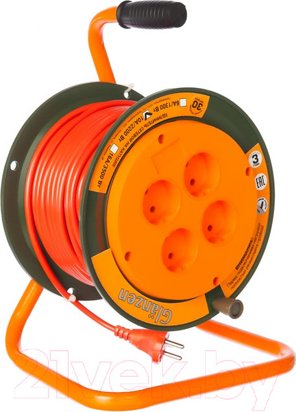 Изображение товара Удлинитель на катушке Glanzen EB-30-004