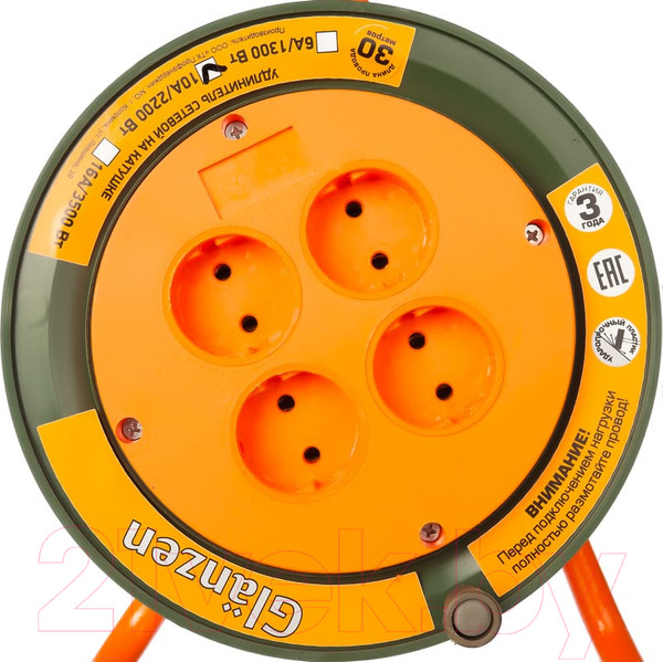 Изображение товара Удлинитель на катушке Glanzen EB-30-004