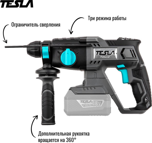 Изображение товара Перфоратор Tesla TD18DC TO (597883)