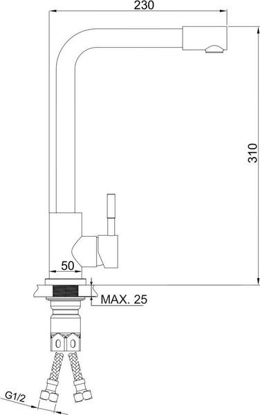 Изображение товара Смеситель РМС SUS124-017F-3