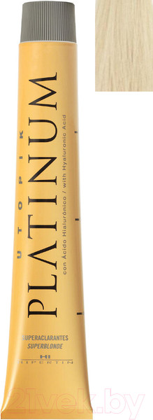 Изображение товара Крем-краска для волос Hipertin Utopik Platinum Стойкая 10.00 (60мл, супер-блонд платиновый)