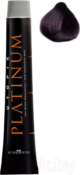Изображение товара Крем-краска для волос Hipertin Utopik Platinum Стойкая 4.25 (60мл, каштан перламутрово-красный)
