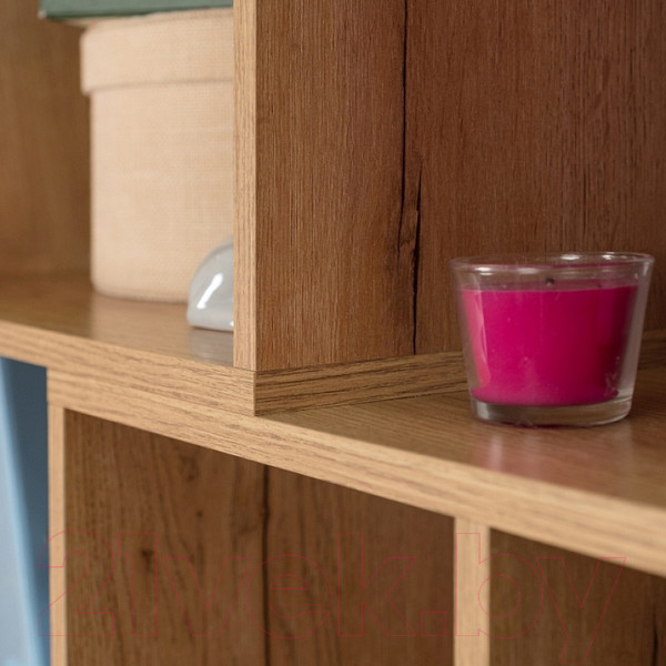 Изображение товара Стеллаж Глазов Лойс 95 (дуб золотой/белый)