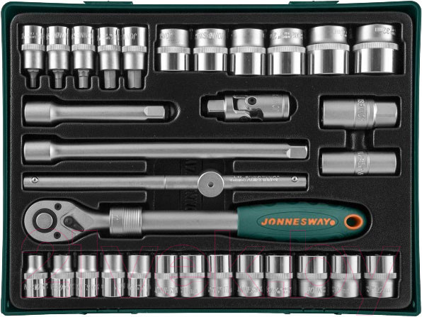 Изображение товара Набор головок слесарных Jonnesway S04H4131SP (31 предмет)