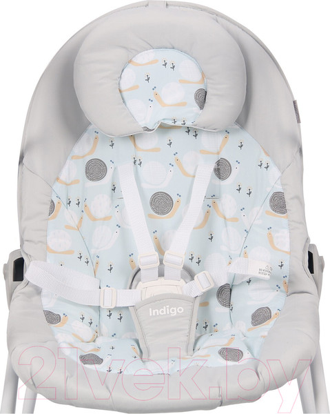 Изображение товара Качели для новорожденных INDIGO Fresh (голубой)