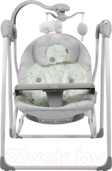 Изображение товара Качели для новорожденных INDIGO Fresh (зеленый)