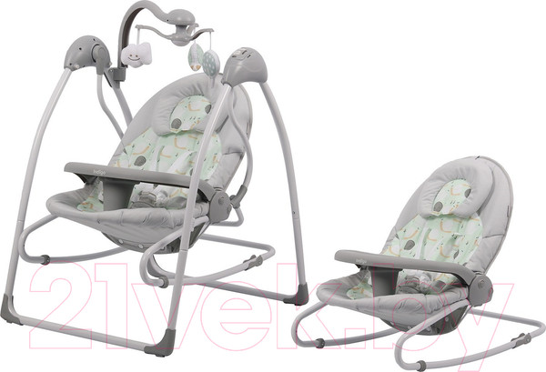 Изображение товара Качели для новорожденных INDIGO Fresh (зеленый)