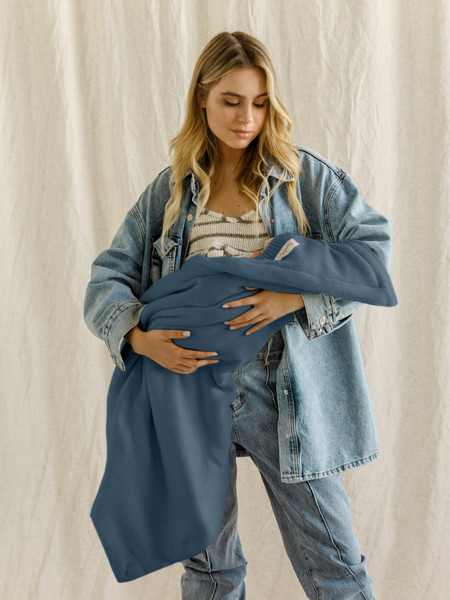 Изображение товара Конверт на выписку Amarobaby Pure Love Batic / AMARO-6003PLB-Je (джинс)