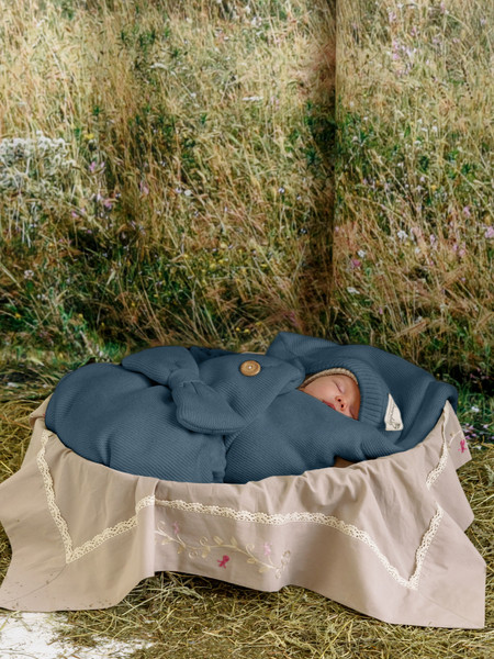 Изображение товара Конверт на выписку Amarobaby Pure Love Batic / AMARO-6003PLB-Je (джинс)