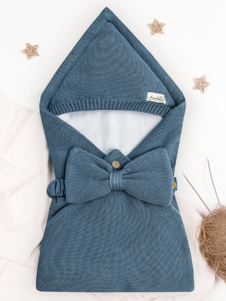 Изображение товара Конверт на выписку Amarobaby Pure Love Batic / AMARO-6003PLB-Je (джинс)