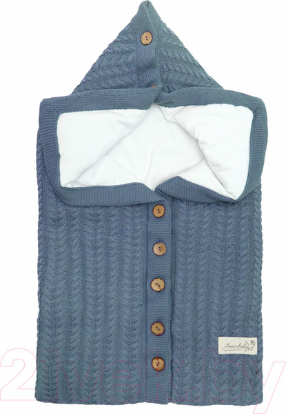 Изображение товара Конверт на выписку Amarobaby Pure Love Snap / AMARO-6003PLS-Je (джинс)