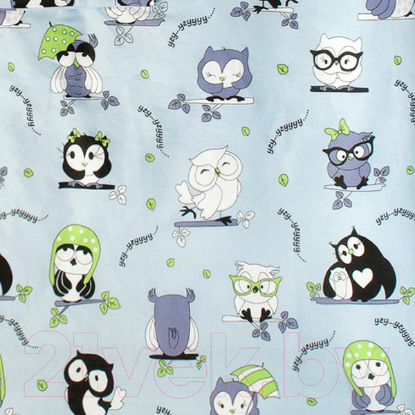 Изображение товара Пододеяльник для малышей Amarobaby Совы / AMARO-5201-S1