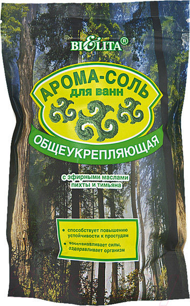 Изображение товара Соль для ванны Belita Общеукрепляющая с эфирными маслами пихты и тимьяна (500г )