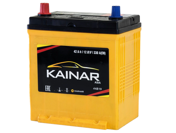 Изображение товара Автомобильный аккумулятор Kainar Asia 42 JL+ 350A / 037 26 46 03 0021 02 03 0 R (42 А/ч)