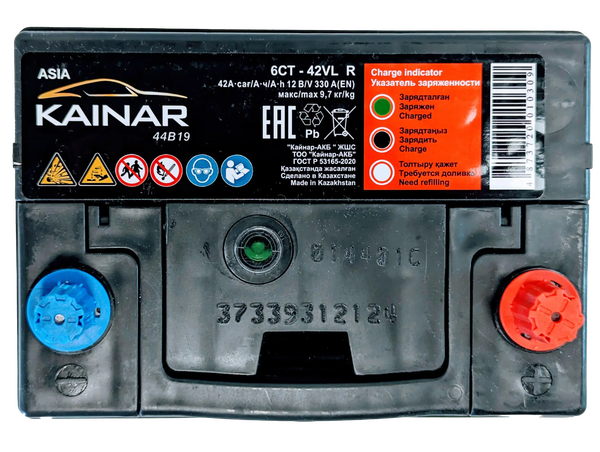 Изображение товара Автомобильный аккумулятор Kainar Asia 42 JR+ 350A / 037 26 46 03 0021 02 03 0 L (42 А/ч)