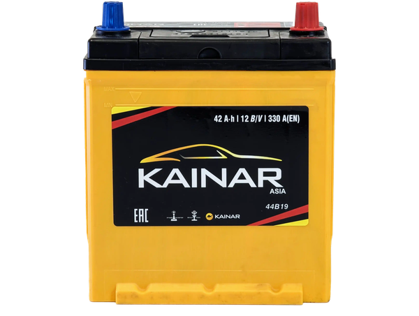 Изображение товара Автомобильный аккумулятор Kainar Asia 42 JR+ 350A / 037 26 46 03 0021 02 03 0 L (42 А/ч)