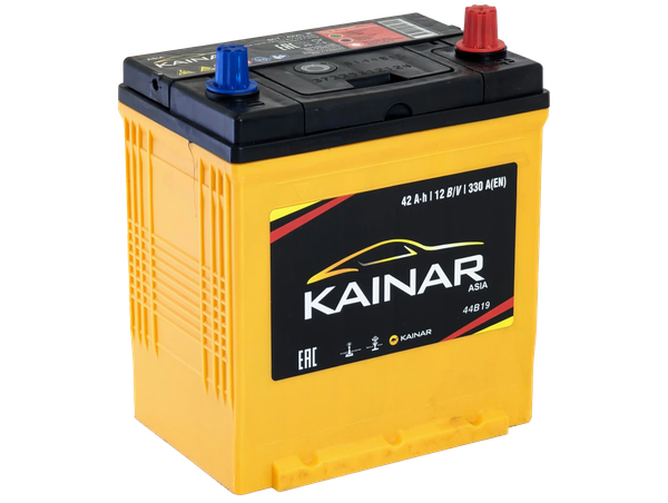 Изображение товара Автомобильный аккумулятор Kainar Asia 42 JR+ 350A / 037 26 46 03 0021 02 03 0 L (42 А/ч)