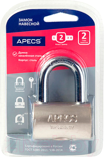Изображение товара Замок навесной Apecs PDS-32-50