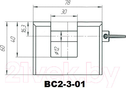 Изображение товара Замок навесной Зенит ВС2-3-01 78x60